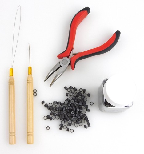500pcs silicone beads micro - beads,
