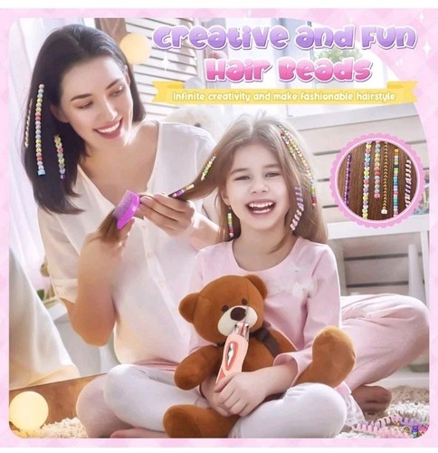 Girls hair braiding kit beads - girls,
