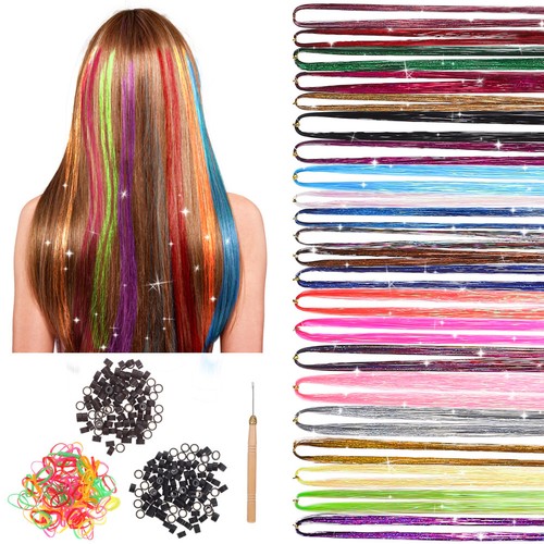 Reusable hair tinsel extension - tinsel,