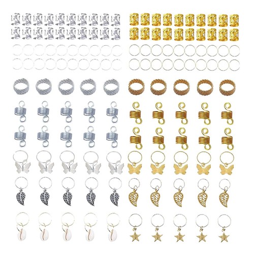 140pcs hair braiding - 140pcs, beads