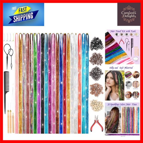 Sparkling hair tinsel kit - hair, 4000