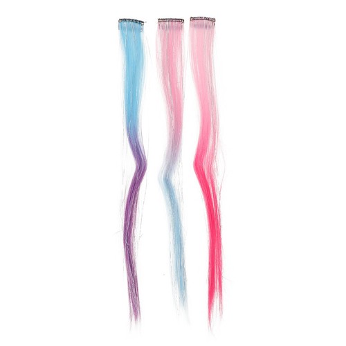 Reusable colored hair - colored, tinsel
