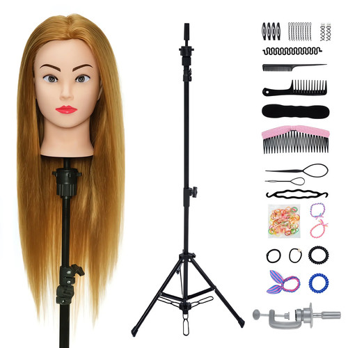 Real hair training head - real,