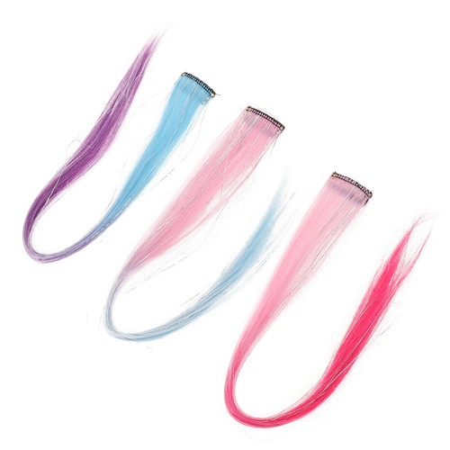 3pcs colorful hair tinsel - hair,