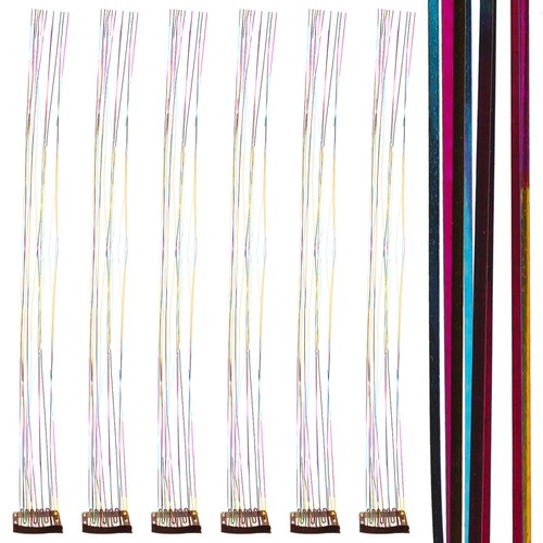 6pcs reusable hair tinsel - 6pcs,