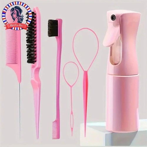 6pcs hair brush set - set, spray