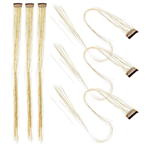 Hair tinsel kit with clip - clip, in