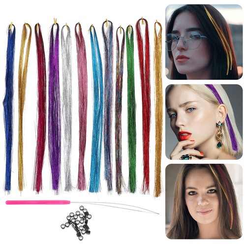 Assorted color hair tinsel kit - tinsel,