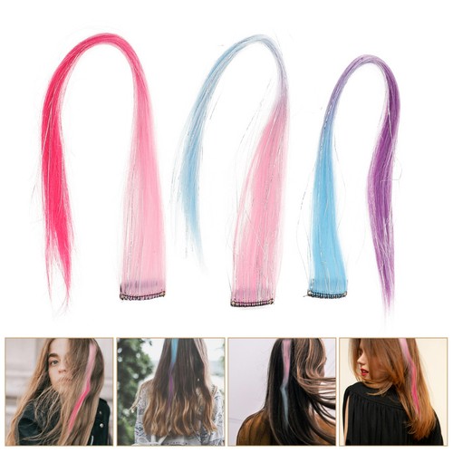 Assorted color hair tinsel kit - tinsel,